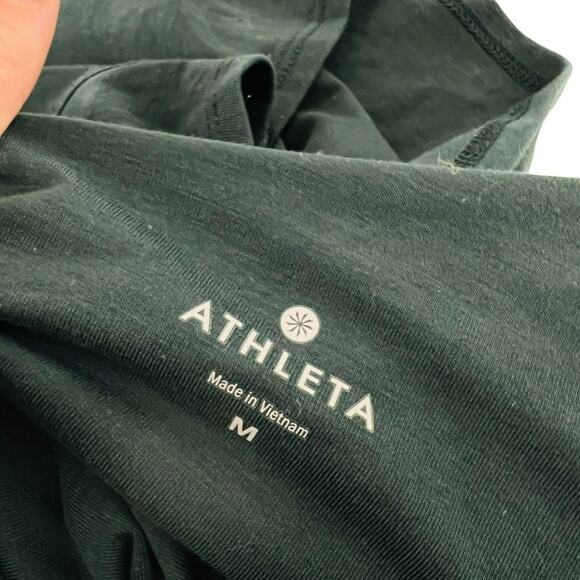 Athleta Twist Back Flexlight Long Sleeve Tee Teal #777974 Womens Medium - Picture 2 of 5